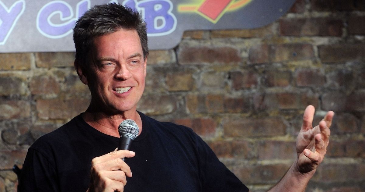 Comedian Jim Breuer performs at The Stress Factory Comedy Club in New Brunswick, New Jersey, on July 15.