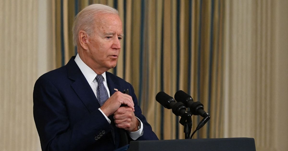 President Joe Biden delivers remarks at the White House in Washington, D.C., on Friday.