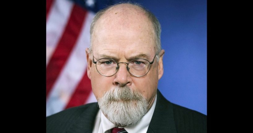 Federal prosecutor John Durham is seen in an official Department of Justice photo from 2018.