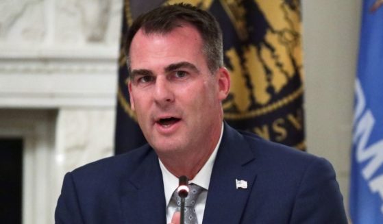 Republican Oklahoma Gov. Kevin Stitt speaks during a roundtable at the State Dining Room of the White House on June 18, 2020 in Washington, D.C.