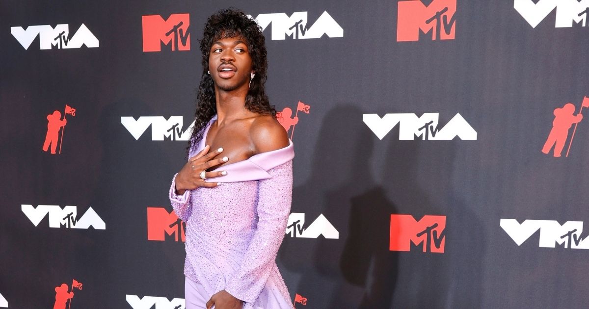 Lil Nas X attends the 2021 MTV Video Music Awards at Barclays Center on Sunday in the Brooklyn borough of New York City.