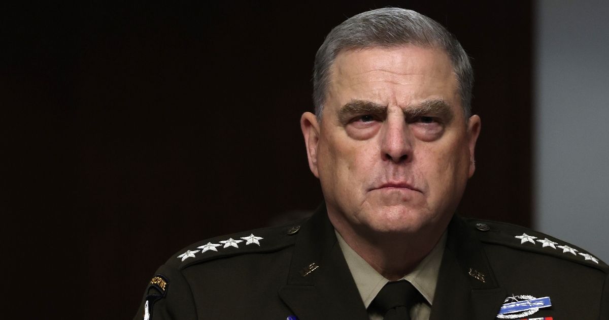 Chairman of the Joint Chiefs of Staff Gen. Mark Milley listens during a Senate Armed Services Committee hearing on Capitol Hill on June 10, 2021, in Washington, D.C.