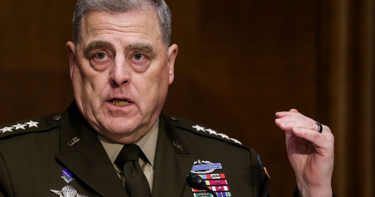 Joint Chiefs of Staff Chair Gen. Mark Milley testifies on the Defense Department's budget request during a Senate Appropriations Committee hearing on Capitol Hill on June 17, 2021, in Washington, D.C.