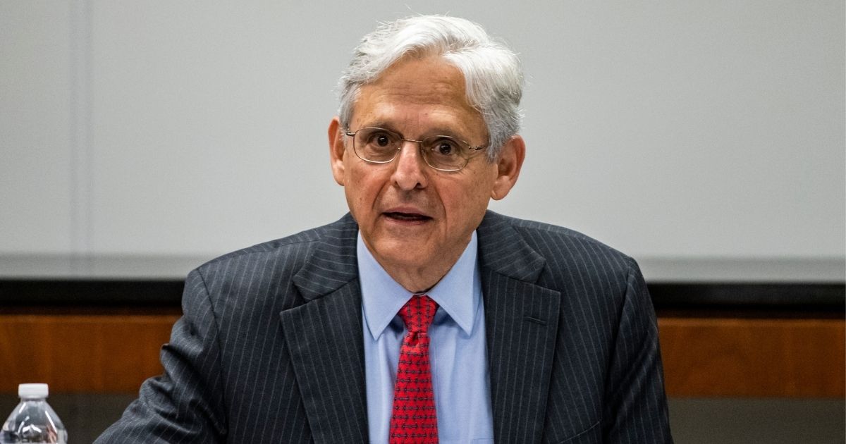 Attorney General Merrick Garland meets with law enforcement leadership and Illinois-area Strike Force Teams at the U.S. Attorney's Office on July 23, 2021 in Chicago.