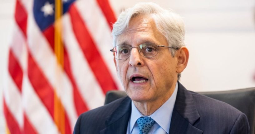 Attorney General Merrick Garland announces the launch of the Justice Department's five cross-jurisdictional trafficking strike forces at the Bureau of Alcohol, Tobacco and Firearms on July 22, 2021, in Washington, D.C.