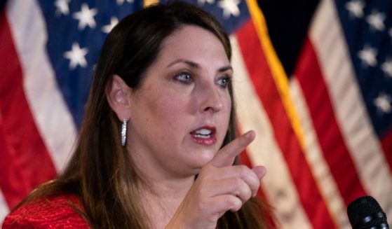 Republican National Committee chairwoman Ronna McDaniel speaks during a news conference at the Republican National Committee in Washington on Nov. 9, 2020.