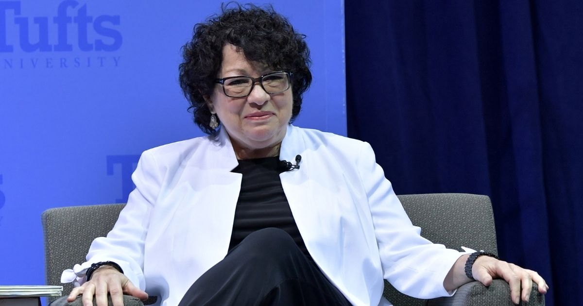 Supreme Court Justice Sonia Sotomayor speaks at Tufts University on Sept. 12, 2019, in Boston.