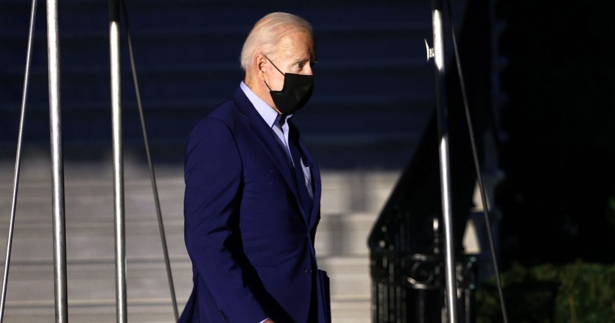 President Joe Biden is seen leaving the White House in Washington, D.C., on Friday.