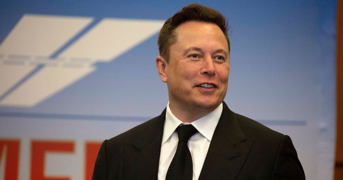 Elon Musk is seen at a news conference at the Kennedy Space Center in Cape Canaveral, Florida, on May 27, 2020.