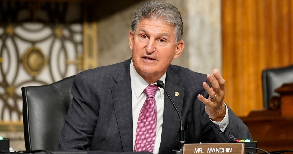 Sen. Joe Manchin of West Virginia, pictured at a Senate Armed Services Committee hearing Tuesday.