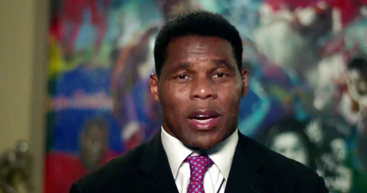In this screenshot from the RNC’s livestream of the 2020 Republican National Convention, former NFL athlete Herschel Walker addresses the virtual convention on Aug. 24, 2020.