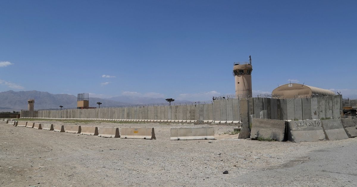 Bagram airfield, north of Kabul, is seen after U.S. and NATO troops had left the base on July 2.