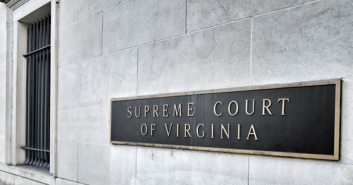 Supreme Court of Virginia Building Sign, Richmond.