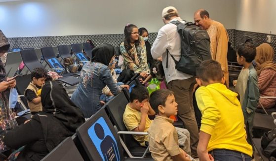 Project Dynamo brings Americans and allies to UAE airport en route to U.S. on Sept. 28.