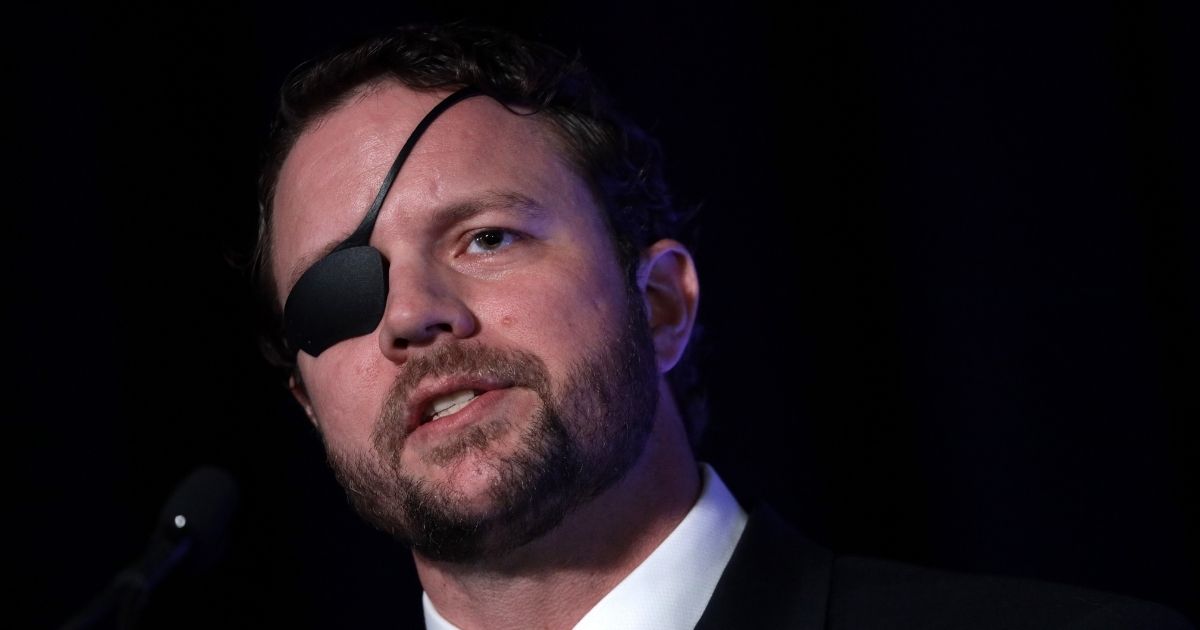 Texas Republican Rep. Dan Crenshaw speaks during the CPAC Direct Action Training at Gaylord National Resort & Convention Center Feb. 26, 2020 in National Harbor, Maryland.