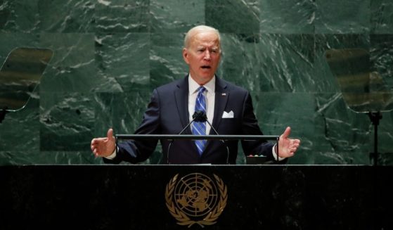 President Joe Biden addresses the United Nations on Sept. 21, 2021 in New York City.