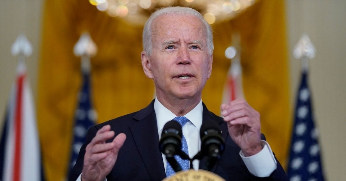 President Joe Biden is seen speaking Wednesday, Sept. 15, 2021, at the White House.