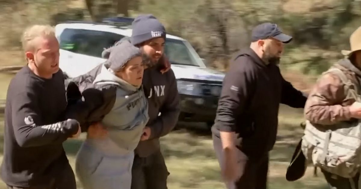 Family of Anthony "AJ" Elfalak, who went missing Friday, being ushered to him after he was found alive.