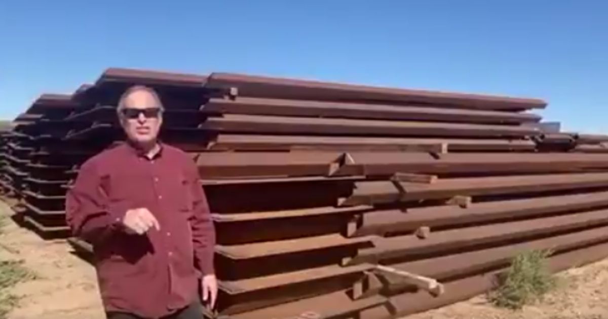 Arizona Rep. Andy Biggs visited the Biden administration's abandoned border wall supplies in Yuma, Arizona, on Thursday.
