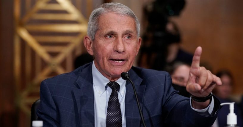 Dr. Anthony Fauci attends the Senate Health, Education, Labor, and Pensions Committee hearing on Capitol Hill on July 20.