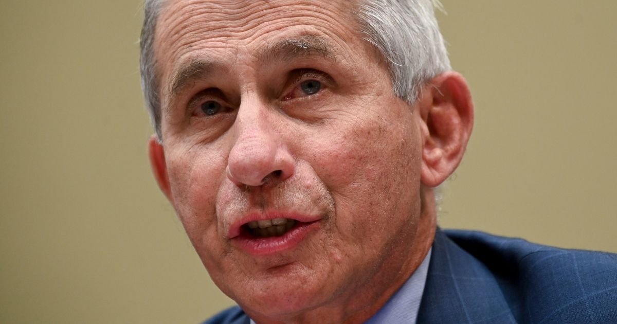 Anthony Fauci, director of the National Institute of Allergy and Infectious Diseases, testifies during a House hearing in Washington on July 31, 2020.