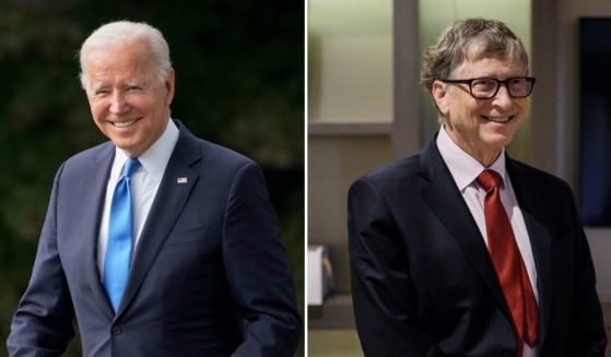 President Joe Biden is pictured next to Microsoft co-founder and billionaire Bill Gates. Under a new proposal being reviewed by Congress, the IRS may have the ability to view the banking information of American citizens if their accounts bring in over $600 annually. Critics are concerned this policy would impact everyday Americans more than it would the rich demographic it is reportedly aimed toward.