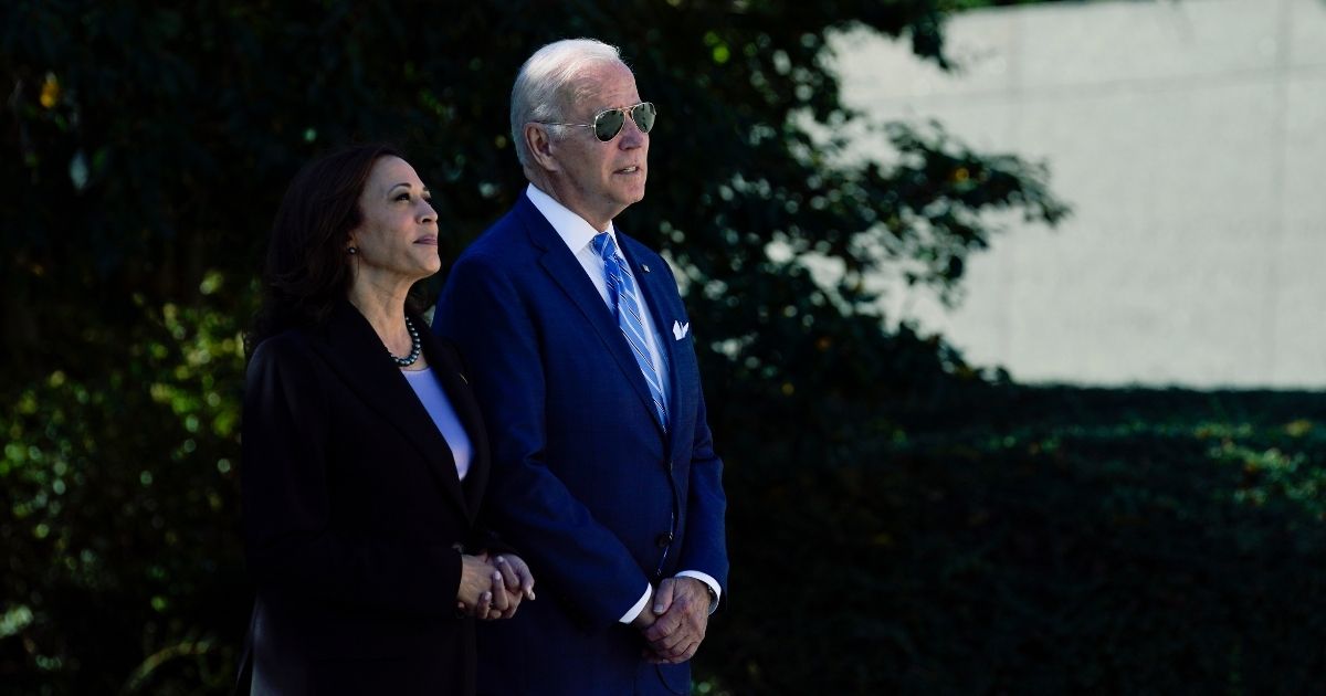 President Joe Biden and Vice President Kamala Harris look at the Martin Luther King, Jr. Memorial during one of their rare recent public appearances together on Oct. 21, 2021. The two were together in public regularly during the early days of the Biden-Harris administration, but news reports indicate the two have been more than a little socially distant in recent months.