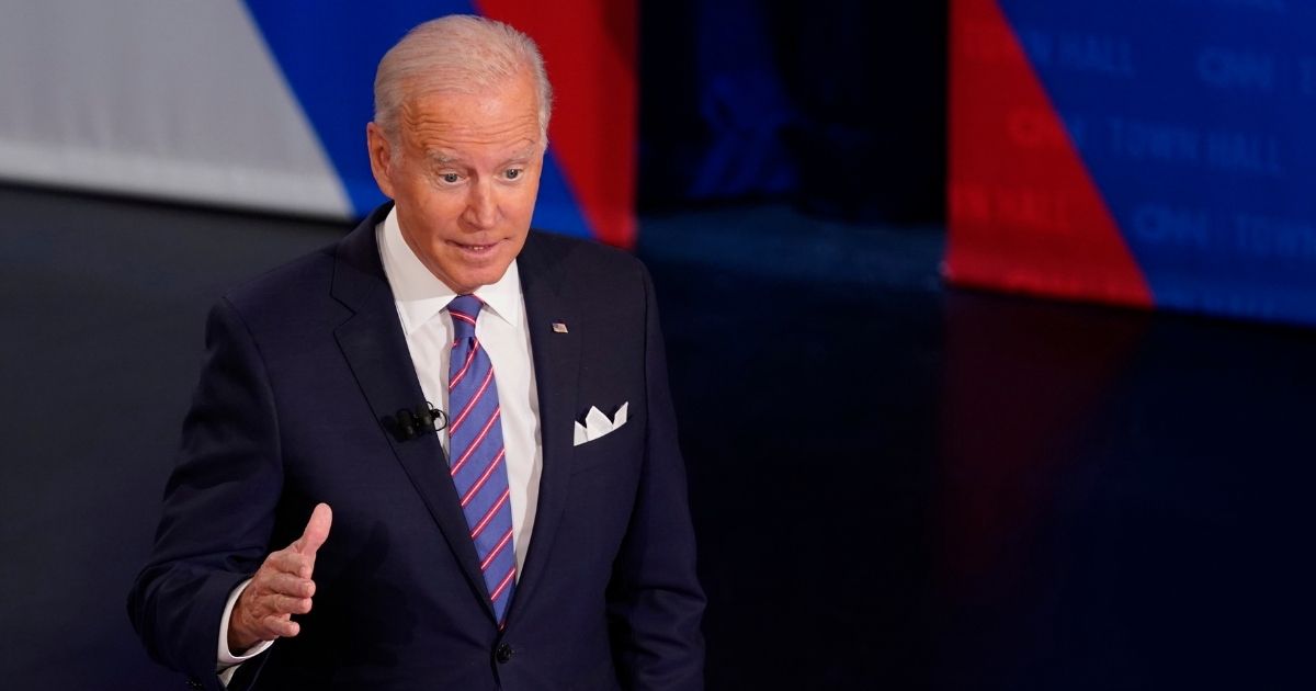 President Joe Biden, while participating in a CNN town hall in Baltimore Thursday, said he plans to call upon the National Guard to help alleviate supply chain disruptions, but White House staffers quickly walked back that statement, acknowledging that calling out the National Guard falls under the purview of state governors, not the federal government.