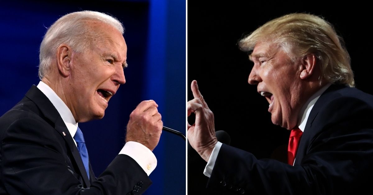 A new poll has found that a large number of voters for both President Joe Biden, left, and former President Donald Trump are in favor of secession.