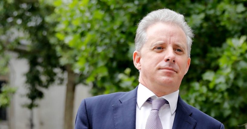 Former U.K. intelligence officer Christopher Steele arrives at the High Court in London on July 24, 2020, to attend his defamation trial brought by Russian tech entrepreneur Alexsej Gubarev.