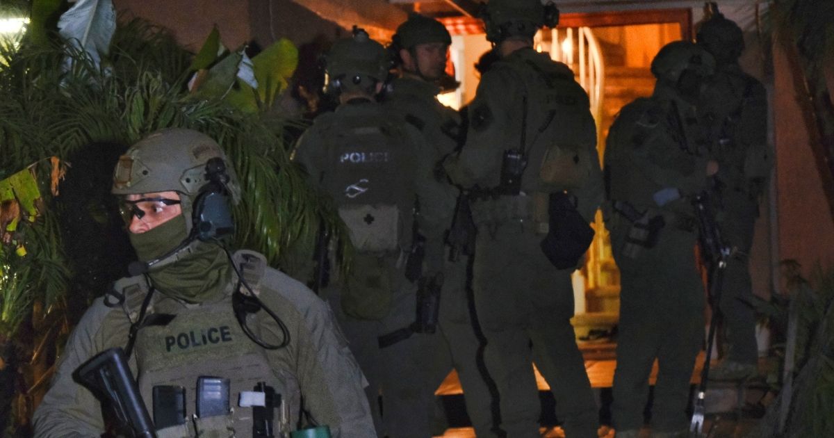 A group of DEA agents in Diamond Bar, California, raid a house in order to take down an upper tier of the Jalisco New Generation Cartel, CJNG, in March 2020.