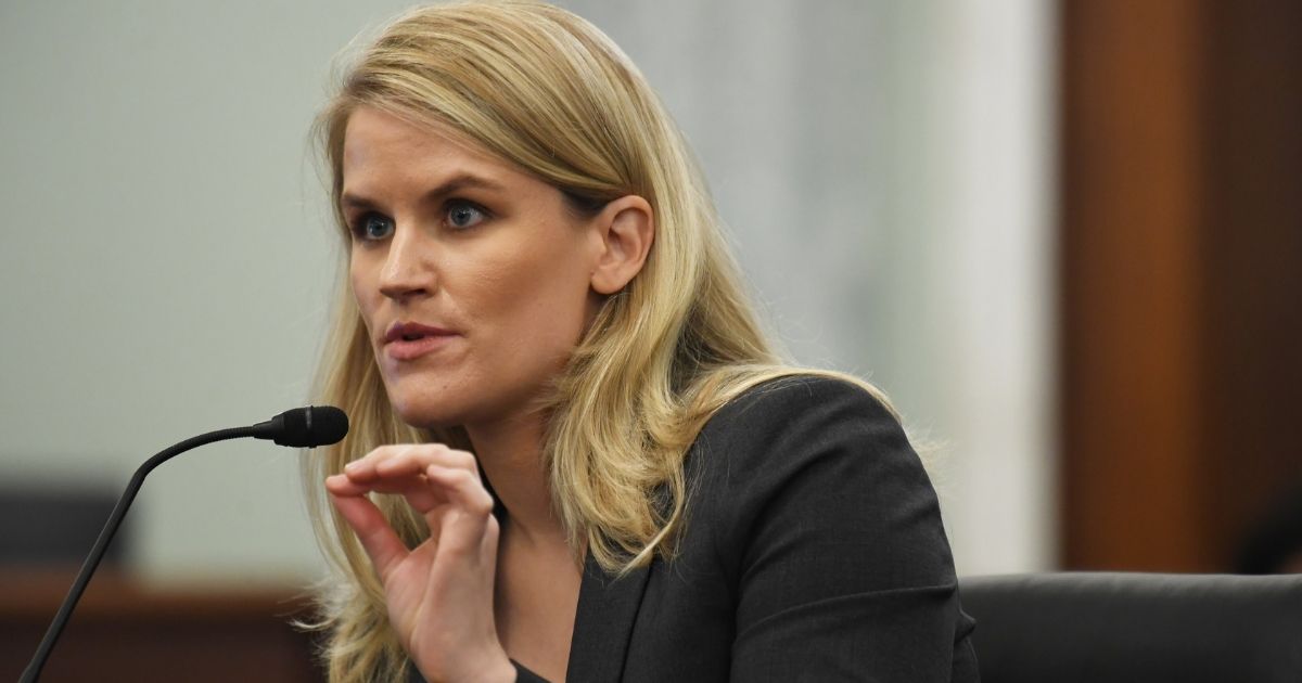 Facebook whistleblower Frances Haugen appears before the Senate Commerce, Science, and Transportation Subcommittee on Tuesday in Washington, D.C.