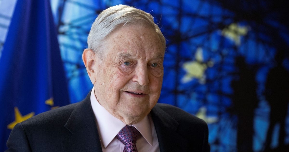 George Soros, founder and chairman of Open Society Foundations, arrives for a meeting in Brussels on April 27, 2017.