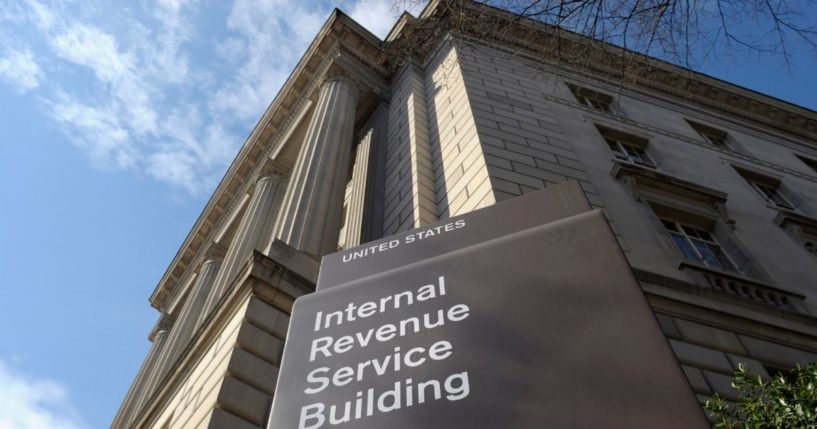 The Internal Revenue Service building in Washington, D.C., is seen in this file photo from March 2013. The proposed new federal budget has provisions granting the IRS additional scrutiny over Americans' bank accounts.
