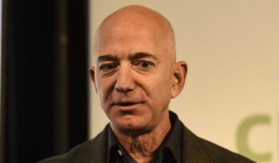 Amazon founder Jeff Bezos speaks to the media on the company's sustainability efforts on Sept. 19, 2019, in Washington, D.C.