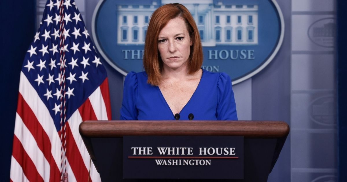 White House press secretary Jen Psaki speaks at a media briefing in the James Brady Press Briefing Room of the White House on Oct. 1 in Washington, D.C.
