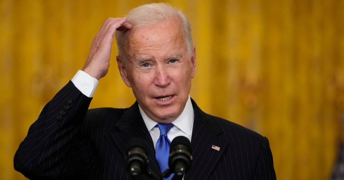 President Joe Biden speaks about supply chain bottlenecks in the East Room of the White House on Wednesday in Washington, D.C.