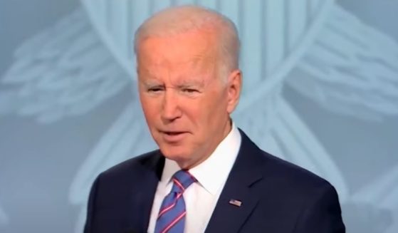 President Joe Biden speaks during a CNN town hall in Baltimore on Thursday night.