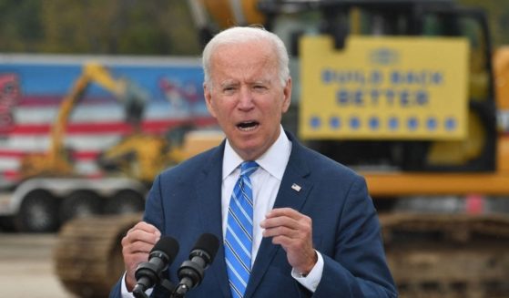 President Joe Biden speaks about the bipartisan infrastructure bill and his Build Back Better agenda at the International Union of Operating Engineers Training Facility in Howell, Michigan, on Tuesday.