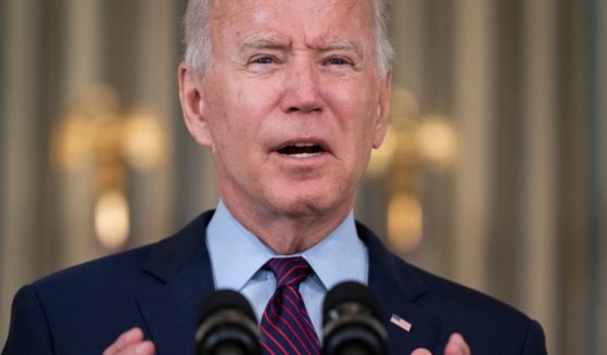 President Joe Biden remarked on the national debt ceiling from the State Dining Room in the White House on Monday.