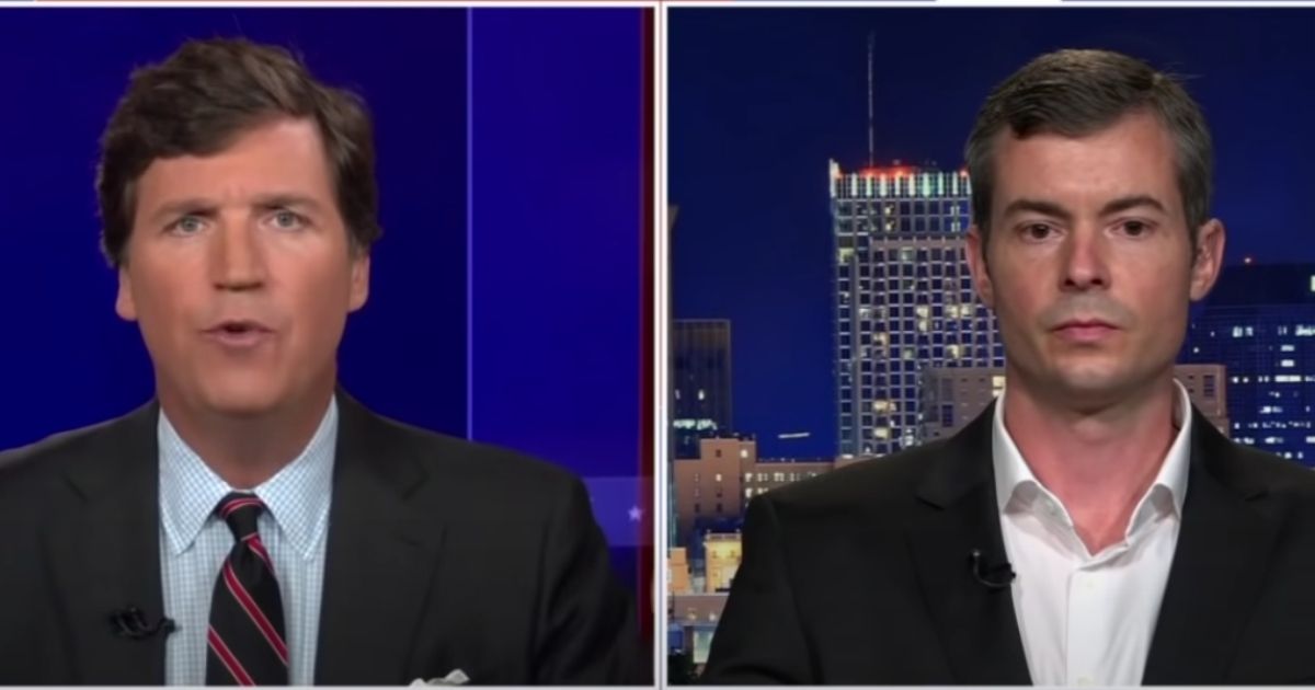 Joshua Yoder, right, is the co-founder of U.S. Freedom Flyers and appeared on "Tucker Carlson Tonight" to discuss vaccine mandates for pilots.