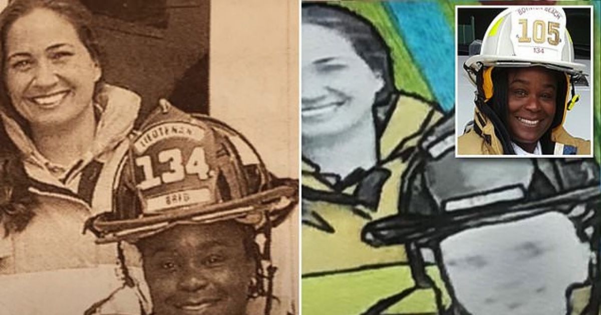Former firefighter Latosha Clemons is suing the city of Boynton Beach, Florida, after a city mural depicted her with a lighter skin tone.