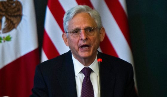 Attorney General Merrick Garland speaks during the U.S.-Mexico High Level Security Dialogue at the Mexican Ministry of Foreign Relations in Mexico City on Friday.