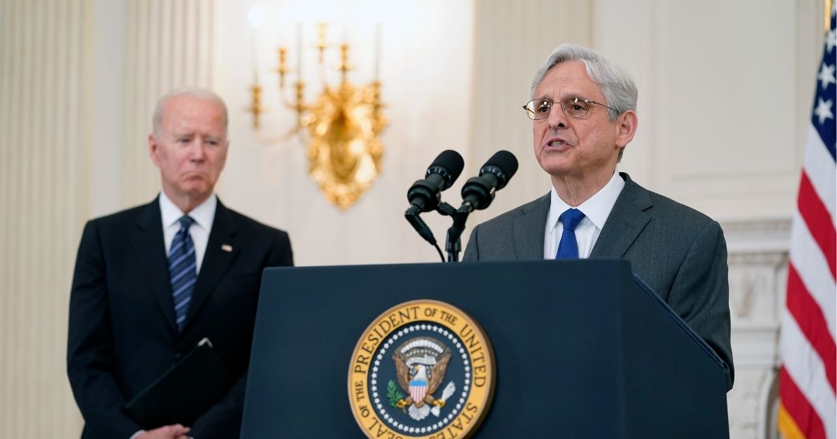 President Joe Biden, left, and U.S Attorney General Merrick Garland, seen in a file photo from June 2021, are doing everything they can to thwart the Texas Heartbeat Act. The issue may soon come before the U.S. Supreme Court.