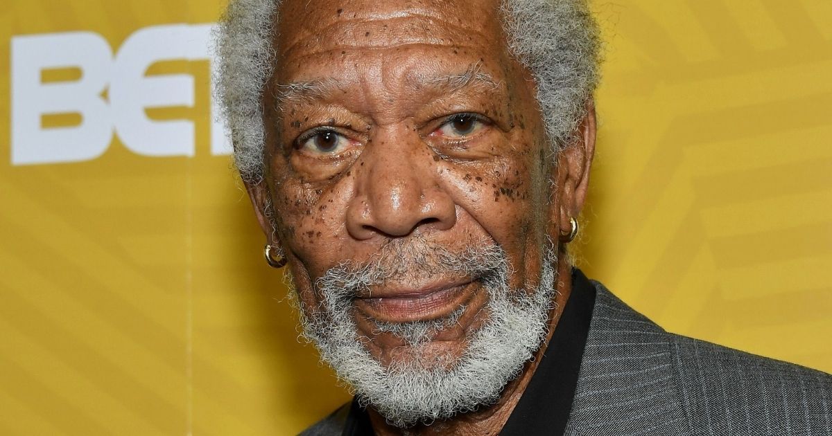 Actor Morgan Freeman is seen backstage during the American Black Film Festival Honors awards ceremony at the Beverly Hilton Hotel in Beverly Hills, California, on Feb. 23, 2020.
