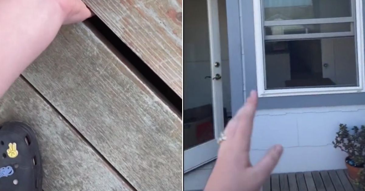 Halle Dyer of Lompoc, California, found a hidden space underneath her house.