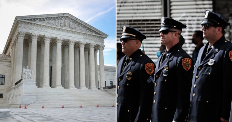 Two rulings issued by the Supreme Court on Monday took the side of police officers in cases involving qualified immunity.
