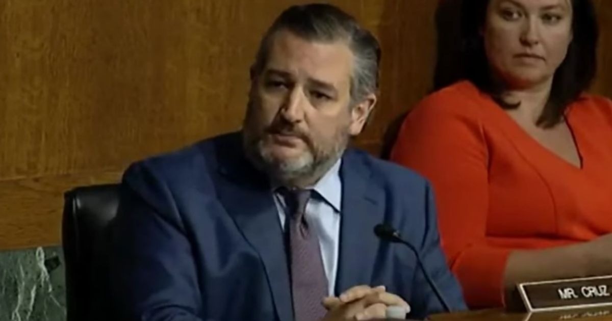 Republican Sen. Ted Cruz of Texas asks Attorney General Merrick Garland several questions during his testimony in front of the Senate Judiciary Committee on Wednesday.