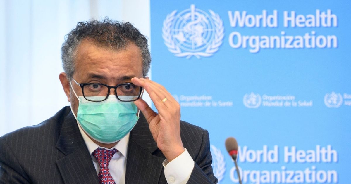 World Health Organization Director-General Tedros Adhanom Ghebreyesus speaks during a meeting in Geneva on May 24, 2021.