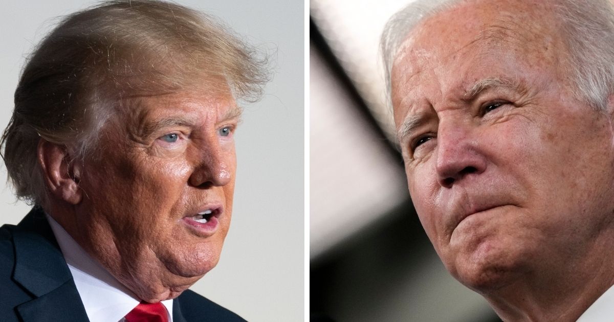 President Joe Biden, right, is having to eat his words about former President Donald Trump's immigration policy. On the campaign trail, Biden attacked Trump's 'Remain in Mexico' policy and he abolished it the day he was inaugurated. Now, however, the Biden administration is quietly trying to reinstate the program.